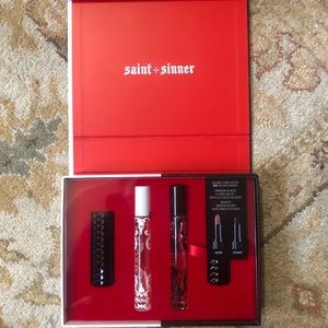 NIB KVD Saint/Sinner lipstick and scent set
